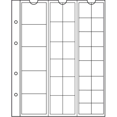 NUMIS MIX PVC file rezerva / 5 buc./ pentru monede foto