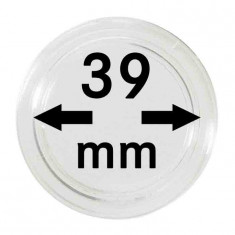 Capsule pentru monede 39 mm dimensiune intrare - 10 buc. in cutie