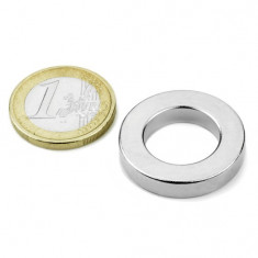 Magnet neodim inel, diametru 27/16 mm, putere 8,3 kg foto