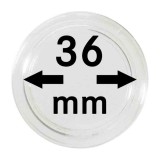 Capsule pentru monede 36 mm intrare - 10 buc. in cutie