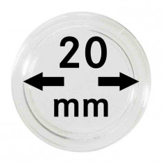 Capsule pentru monede - 10 buc. in cutie - 20 mm dimesiune intrare