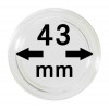 Capsule pentru monede 43 mm dimensiune intrare - 10 buc. in cutie