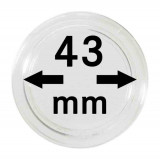 Capsule pentru monede 43 mm dimensiune intrare - 10 buc. in cutie