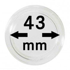 capsule pentru monede 43 mm dimensiune intrare - 10 buc. in cutie