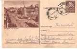 CPI (B2969) CARTE POSTALA, BUCURESTI, BD. REPIBLICII, CIRCULATA, 1956, STAMPILE, TIMBRU IMPRIMAT, Printata