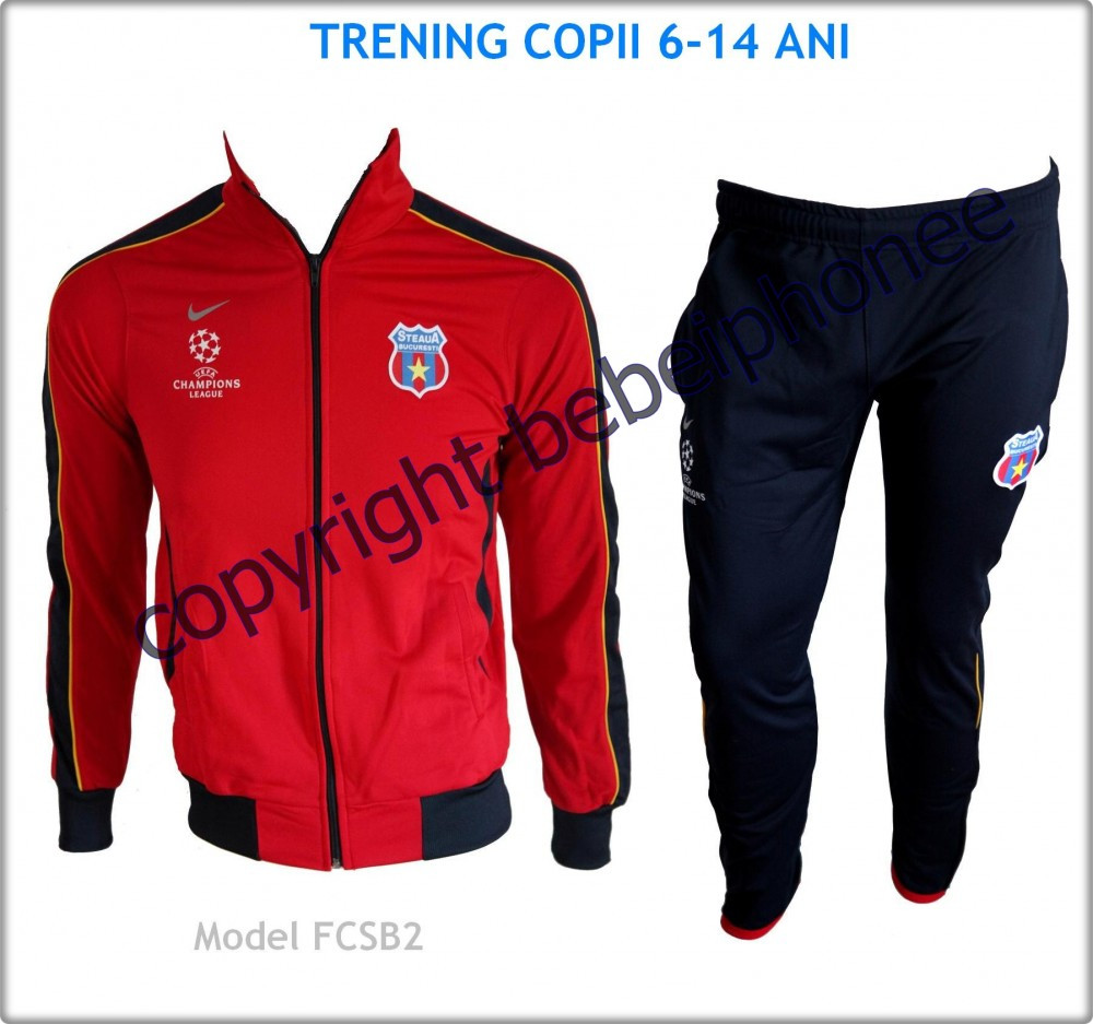 Trening Treninguri COPII 6 - 14 ANI - NIKE - STEAUA BUCURESTI - UEFA  Champions League - Bluza si Pantaloni conici - LIVRARE GRATUITA - Model nou  2013 | arhiva Okazii.ro