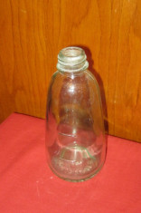 Sticla perioada comunista cu gradatii 300 ml, sticla veche de colectie foto
