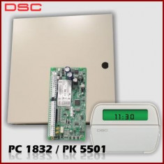 Sistem de alarma antiefractie DSC PC1832 cu sirena de exterior foto