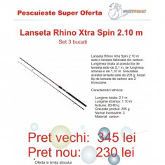 Set 3 bucati: Lanseta Rhino Xtra Spin 2.10 m foto