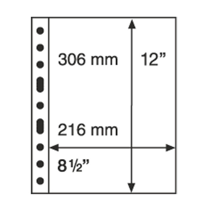 Grande PVC foi - 1C /5 buc./ pentru documente, ilustrate , bancnote, form. A 4