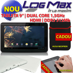 ***SUPER OFERTA*** TABLETA 9&amp;quot; INCH ALLWINNER A9 MID HDMI DUAL CORE 1.5 GHz 512MB 8GB ANDROID 4.2 *** HUSA NEOPREN + FOLIE CADOU *** foto