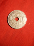 Moneda 20 Lepta 1959 Grecia ,aluminiu ,cal.NC ,luciu batere, Europa