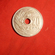 Moneda 20 Lepta 1959 Grecia ,aluminiu ,cal.NC ,luciu batere