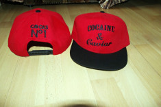 Sapca snapbback Cocaine&amp;amp;amp;amp;Caviar hip hop swag red -50% foto