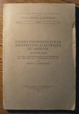 Carte - Sabba S. Stefanescu - Etudes theoriques sur la prospection electrique du sous-sol foto