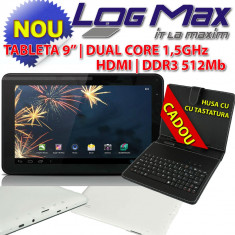 ***SUPER OFERTA*** TABLETA 9&amp;quot; INCH ALLWINNER A9 MID HDMI DUAL CORE 1.5 GHz 512MB 8GB ANDROID 4.2 *** HUSA CU TASTATURA CADOU *** foto