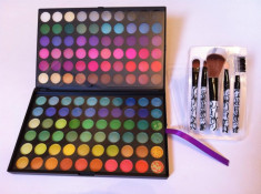 Trusa Machiaj Profesionala - 120 Culori Superbe - Farduri FRAULEIN + CADOU - SET Pensule Make-up ! PRET PROMOTIONAL! foto