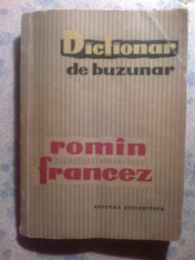 d9 Dictionar de buzunar: Francez - Roman foto