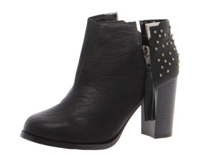 BOTINE negre Boohoo Adalynn Black Studded Ankle Boot+INEL AURIT CADOU Pret soc! foto