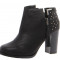 BOTINE negre Boohoo Adalynn Black Studded Ankle Boot+INEL AURIT CADOU Pret soc!