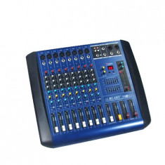 MIXER PROFESIONAL AMPLIFICAT/PUTERE 380 WATT,4 IESIRI,EFECTE DIGITALE DSP,8 CANALE,COOLER INTELIGENT. foto