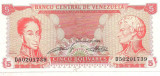 Bancnota-VENEZUELA-5 BOLIVARES1989