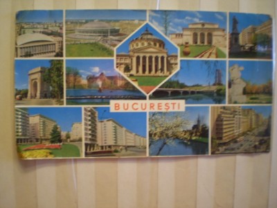 ROMANIA - BUCURESTI - CIRCULATA - TIMBRATA. foto