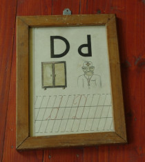 gradinita / scoala - invatarea alfabetului litera D / d - perioada comunista ! foto