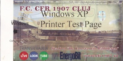 Bilet Meci - F.C. CFR 1907 CLUJ Test foto