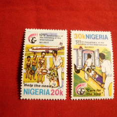 Serie- 125 Ani Crucea Rosie 1968 NIGERIA , 2 val.