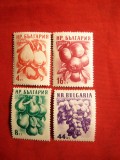 Serie Fructe 1956 Bulgaria , 4val.