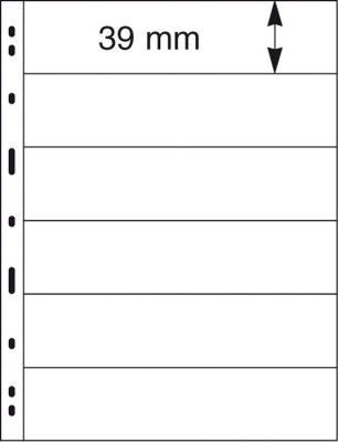 Lindner 076 negre PVC Uniplate foi pentru timbre - 5buc. foto