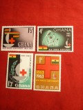 Serie 100 Ani Crucea Rosie 1963 GHANA , 4 val.