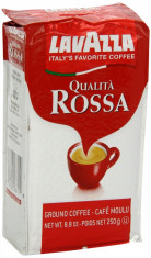 cafea lavazza espresso 250g, crema e gusto, rossa sigilata in vid originala din italia, termen val. 2015 foto