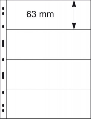 Lindner 074 - negre Uniplate PVC foi pentru timbre foto