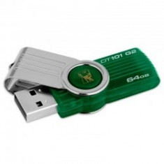 Memorie externa USB 2.0 Kingston Data Traveler, 101 G2, 64GB, verde foto