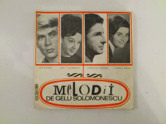 Disc vinil vinyl pick-up MIC Electrecord MELODII DE GELU SOLOMONESCU Dan Spataru Anda Calugareanu Draghici Stoian1967 45-EDC 856 rar vechi colectie foto