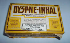 aparat medical de colectie pentru astm Dyspne-Inhal (cutie vintage, anii &amp;#039;60) foto