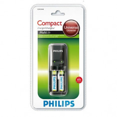 INCARCATOR BATERII PHILIPS SCB1235NB + 2 ACUMULATORI R3 800mAh foto