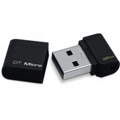 Memorie externa USB 2.0 Kingston DataTraveler Micro 16GB, negru, DTMCK/16GB foto