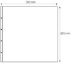 Foi maximum transparent 1C , format 350x355 mm. pentru Bogen - 5 buc.