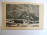 Gravura Gara Plovdiv Bulgaria 22 x 15 cm 1878