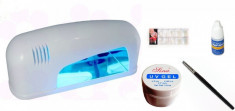 lampa unghii false gel constructie profesional pensula profesionala foto