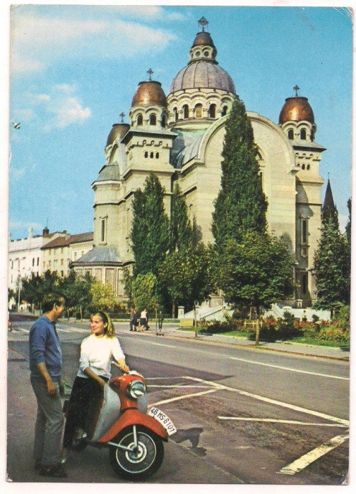 carte postala(marca fixa)-TARGU MURES-Catedrala