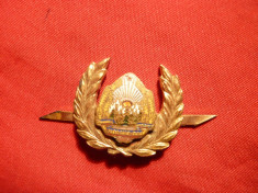 Insigna Militara de Sapca Romania L= 2,3 cm foto