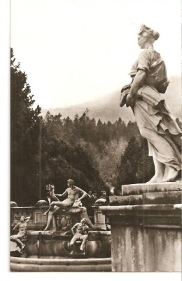 CPI (B3063) SINAIA. TERASA MUZEULUI PELES, EDITURA MERIDIANE, CIRCULATA, 1970, STAMPILE, TIMBRU foto