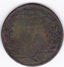 Moneda 10 bani 1867 WATT foto