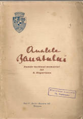 Analele Banatului ( Anul IV, Nr. 2- 4, 1931 ) - numar inchinat memoriei lui E. Ungurianu foto