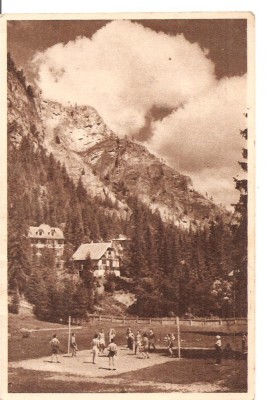 CPI (B3058) LACUL ROSU, ( GHILCOS ), TEREN DE SPORT, EDITURA LIBRARIA NOASTRA, CIRCULATA, 1952, STAMPILE, TIMBRE, RPR foto