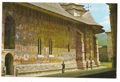 carte postala(ilustrata)-SUCEAVA-Manastirea Moldovita foto